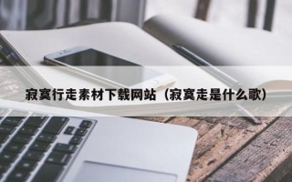 仁怀寂寞行走素材下载网站（寂寞走是什么歌）
